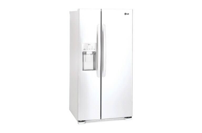 LG 33 INCH, 22 CU.FT. SIDE-BY-SIDE REFRIGERATOR WITH ICE AND WATER DISPENSER, LSXS22423W